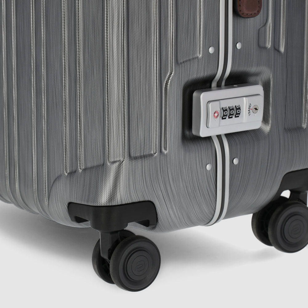 Piquadro trolley medio in policarbonato "PQLM" Grigio BV4427PQLM.NCU