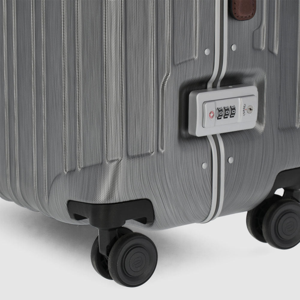 Piquadro trolley grande in policarbonato "PQLM" Grigio BV4428PQLM.NCU