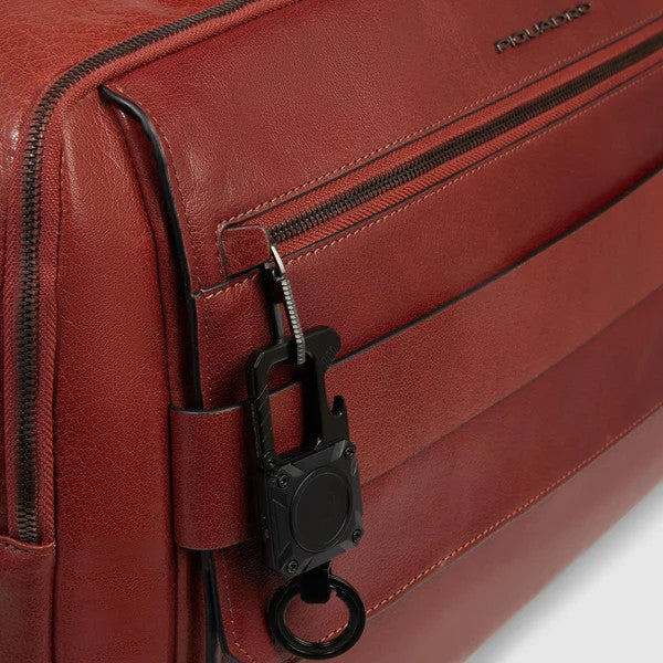 Piquadro portachiavi in metallo con tracker "BM" Nero PC7074BM.N