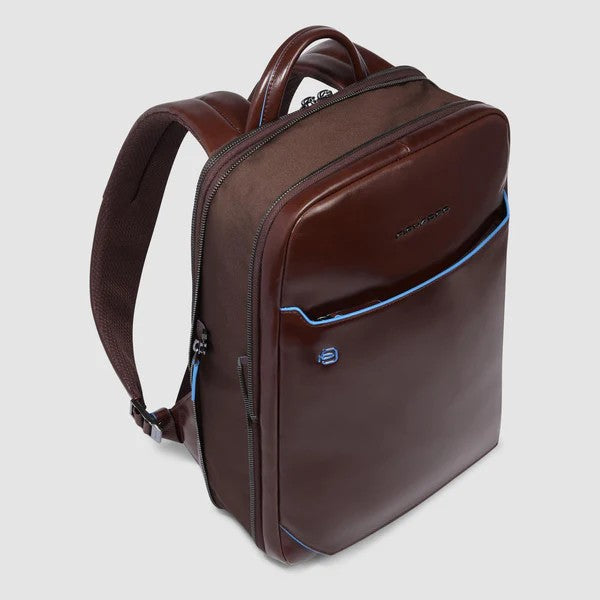 Piquadro zaino in pelle "Blue Square" Marrone CA6311B2.MO
