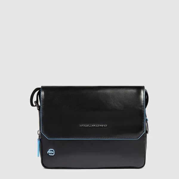 Piquadro messenger in pelle "Blue Square" Nero CA6812B2.N