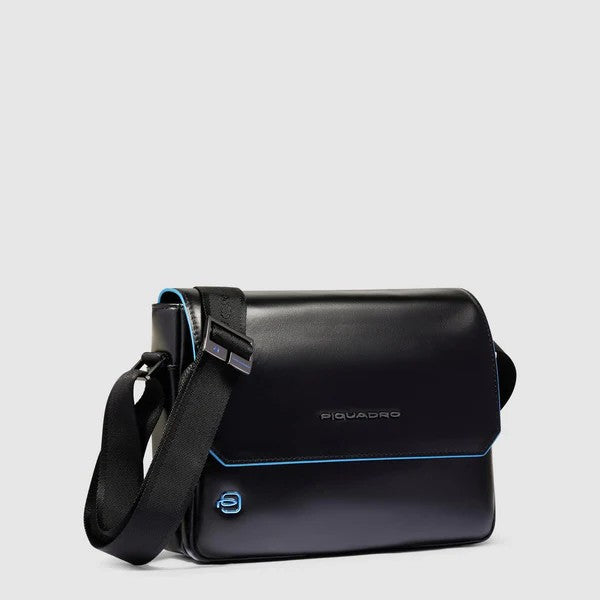 Piquadro messenger in pelle "Blue Square" Nero CA6812B2.N
