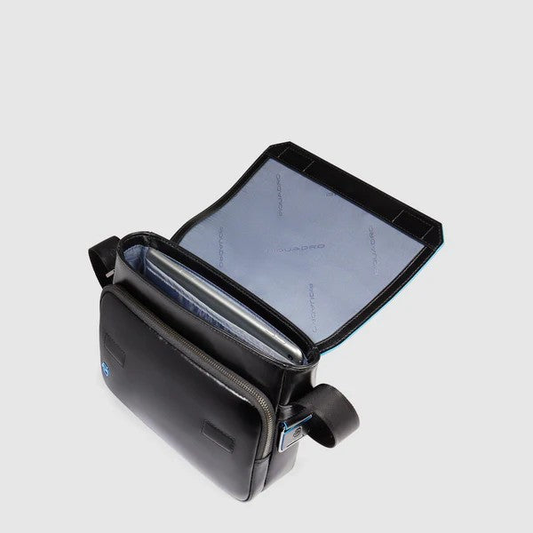 Piquadro messenger in pelle "Blue Square" Nero CA6812B2.N