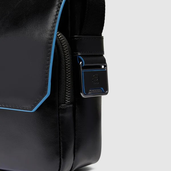 Piquadro messenger in pelle "Blue Square" Nero CA6812B2.N