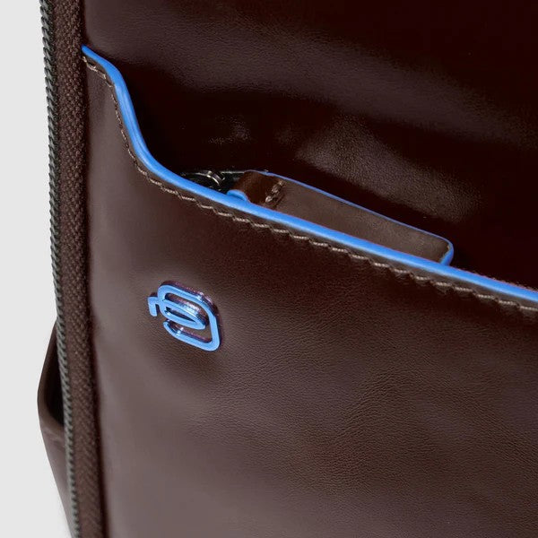 Piquadro zaino in pelle "Blue Square" Marrone CA6858B2.MO