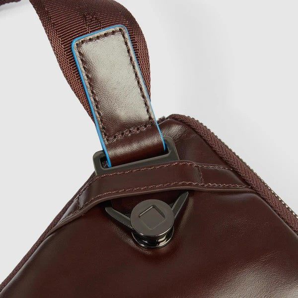Piquadro marsupio in pelle "Blue Square" Marrone CA6897B2.MO