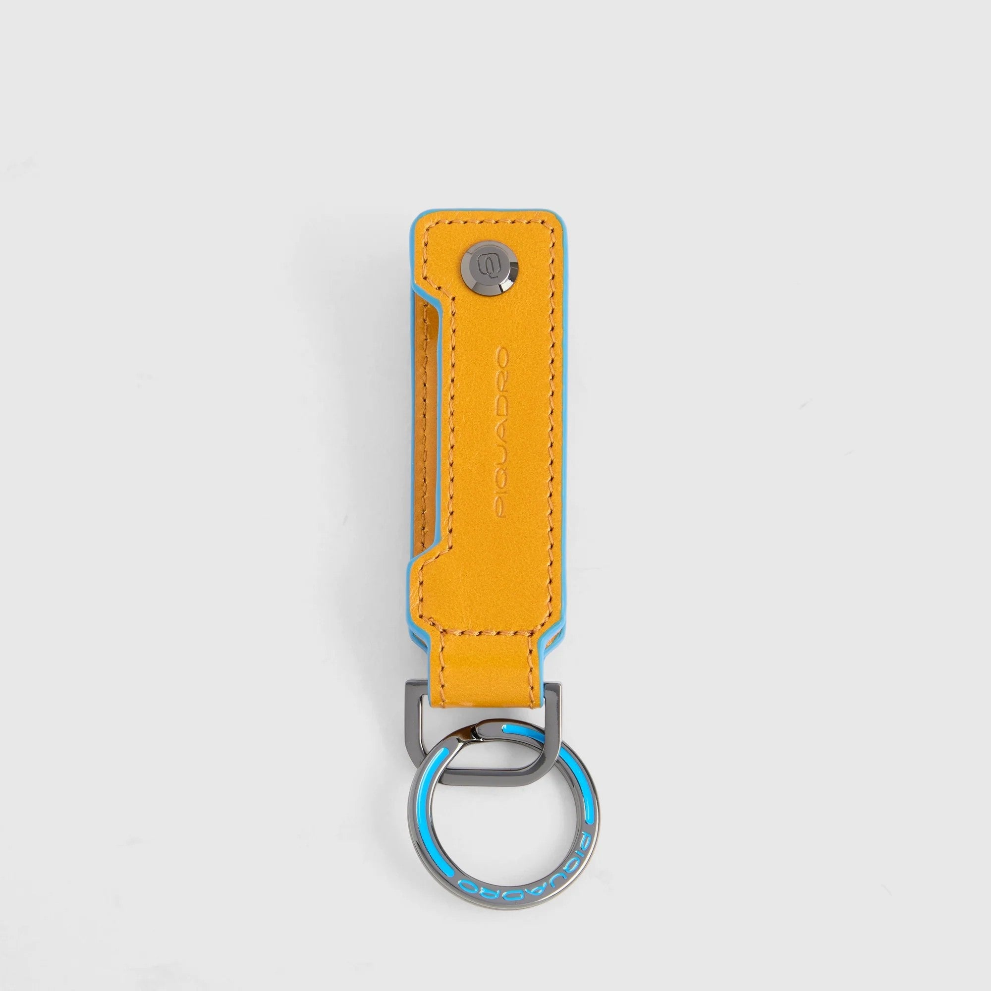 Piquadro portachiavi in pelle "Blue Square" Giallo PC7089B2.G