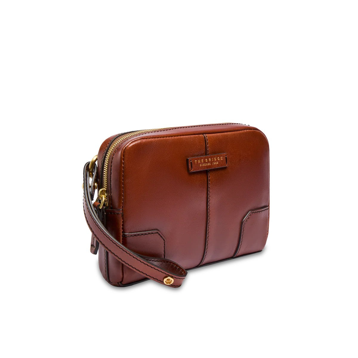 The Bridge pochette in pelle "Story" Marrone 09250601.14