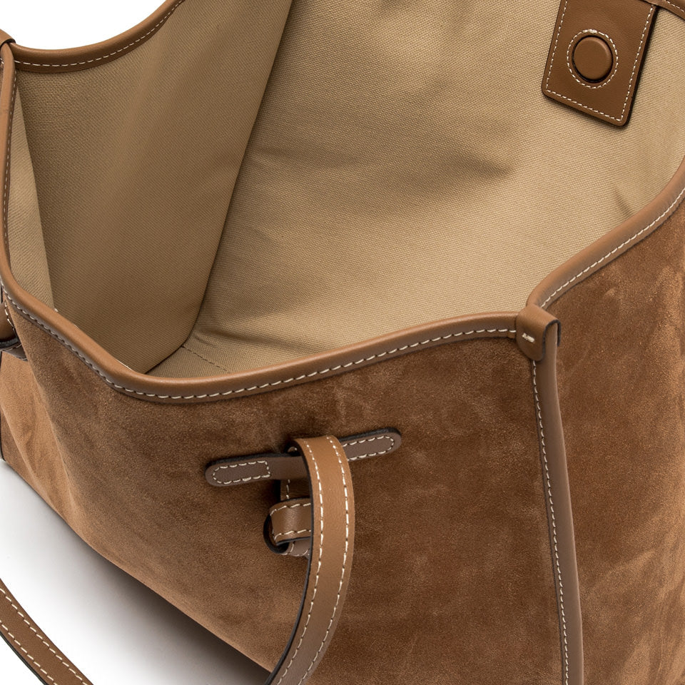 Gianni Chiarini borsa shopping in camoscio "Marcella" Cuoio BS8990CM-PL.1478 CARAMEL
