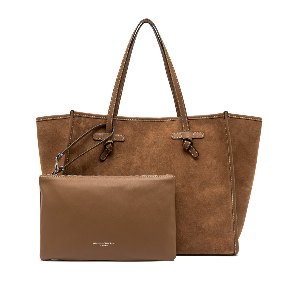 Gianni Chiarini borsa shopping in camoscio "Marcella" Cuoio BS8990CM-PL.1478 CARAMEL