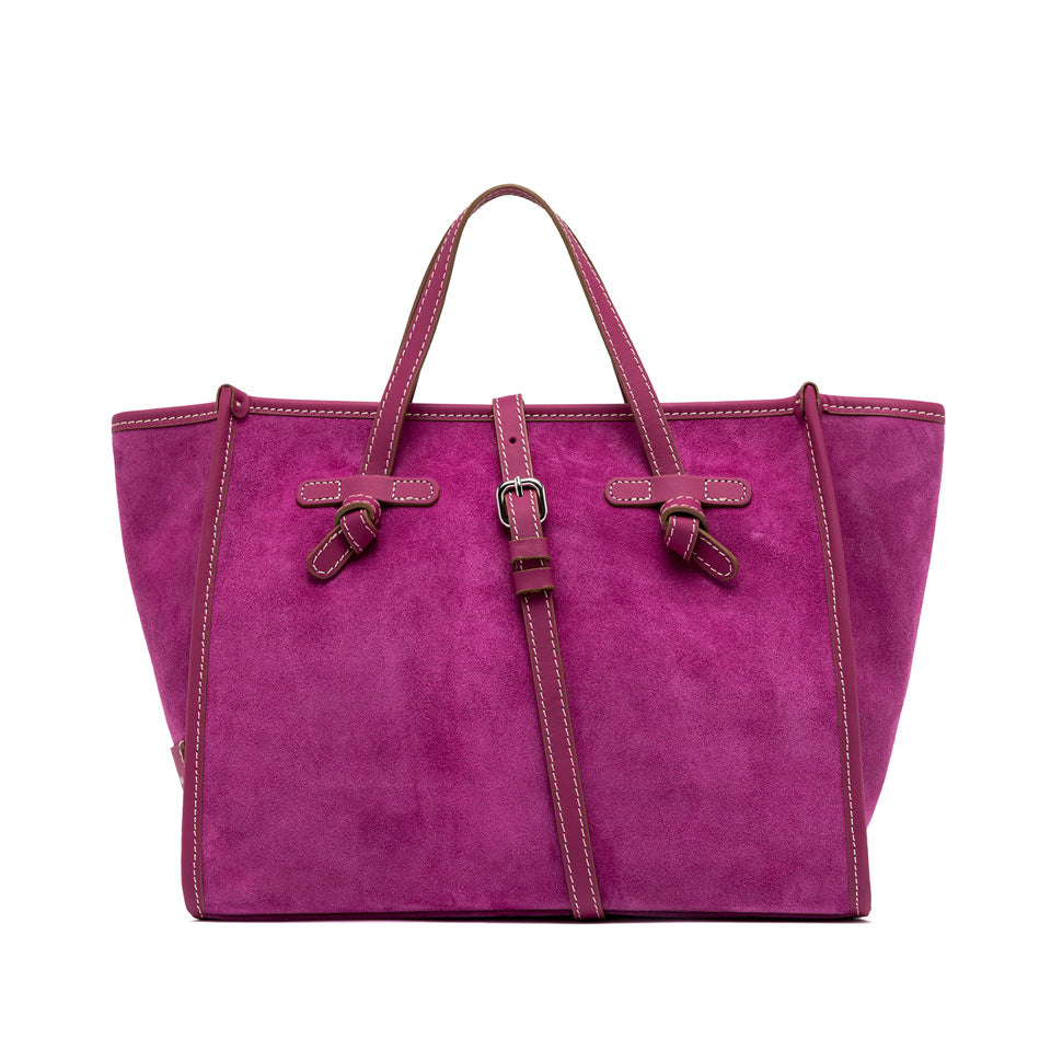 Gianni Chiarini borsa a mano in camoscio "Miss Marcella 32" Fucsia BS9762CM-PL.14364 DESERT FLOWE