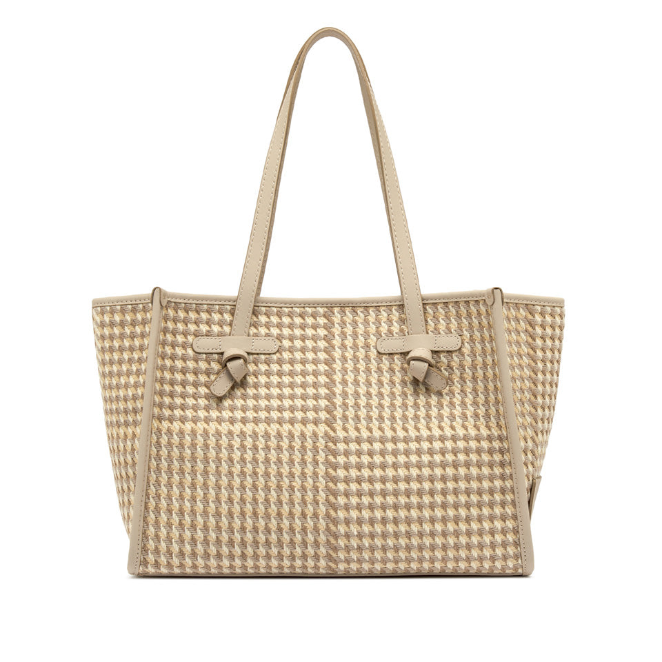 Gianni Chiarini borsa shopping in tessuto e pelle "Marcella" Beige BS6849COMM MSQ.14510 NOCETTA