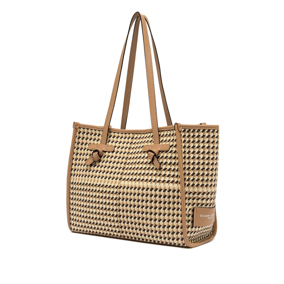 Gianni Chiarini borsa shopping in tessuto e pelle "Marcella" Multicolor BS6849COMM MSQ.14509 TESTA MOR