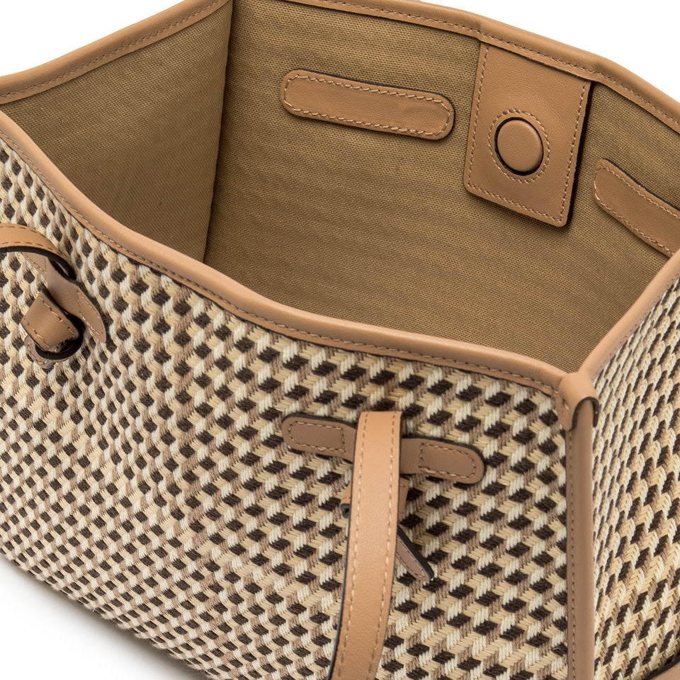 Gianni Chiarini borsa shopping in tessuto e pelle "Marcella" Multicolor BS6849COMM MSQ.14509 TESTA MOR