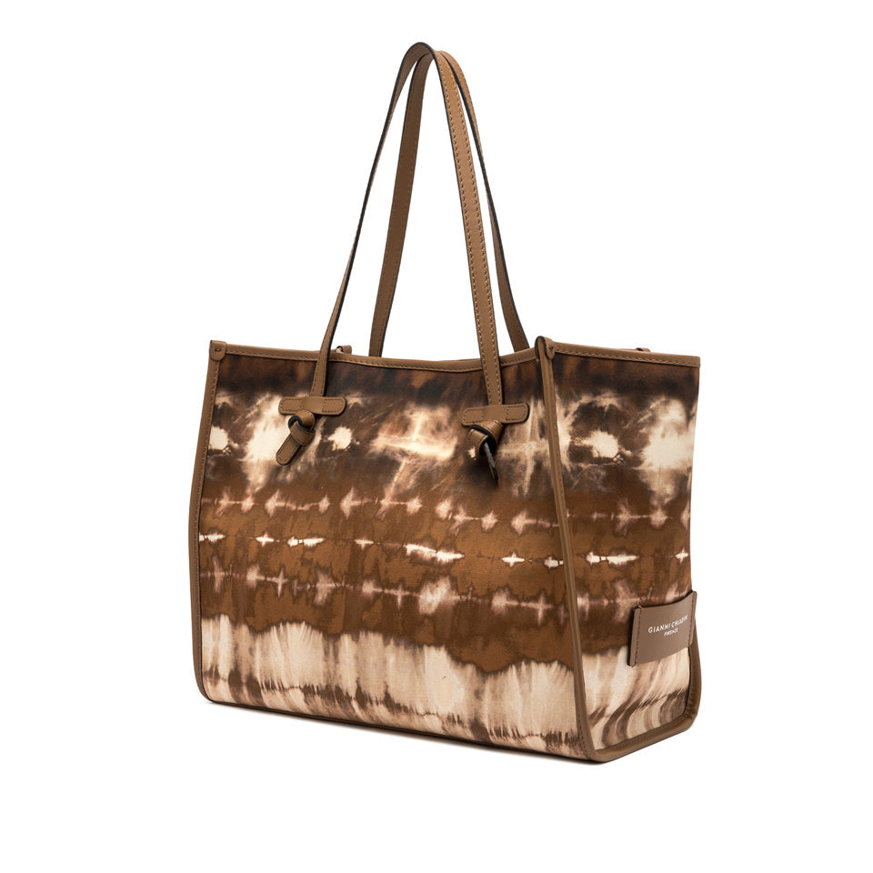 Gianni Chiarini borsa shopping in tessuto e pelle "Marcella" Multicolor BS6850COMM FEZ.11130 VAR CUOIO
