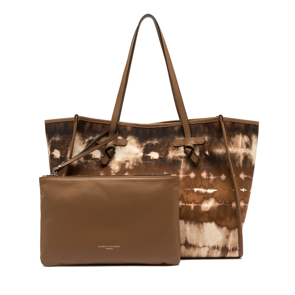 Gianni Chiarini borsa shopping in tessuto e pelle "Marcella" Multicolor BS6850COMM FEZ.11130 VAR CUOIO