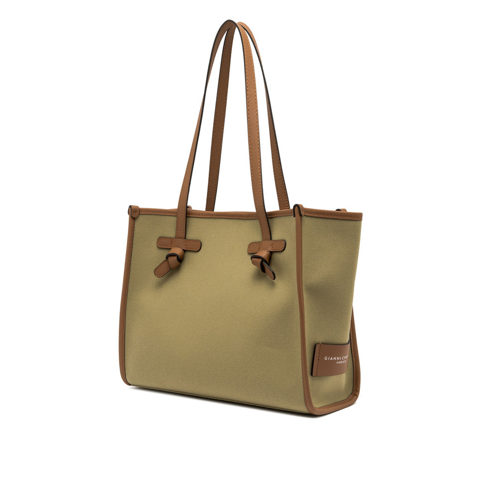 Gianni Chiarini borsa shopping in tessuto e pelle "Marcella" Verde BS6849COMM CNV-SE.14413 TAIGA