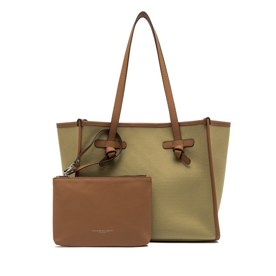 Gianni Chiarini borsa shopping in tessuto e pelle "Marcella" Verde BS6849COMM CNV-SE.14413 TAIGA
