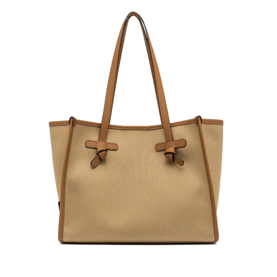 Gianni Chiarini borsa shopping in tessuto e pelle "Marcella" Beige BS6849COMM CNV-SE.13932 CORDA