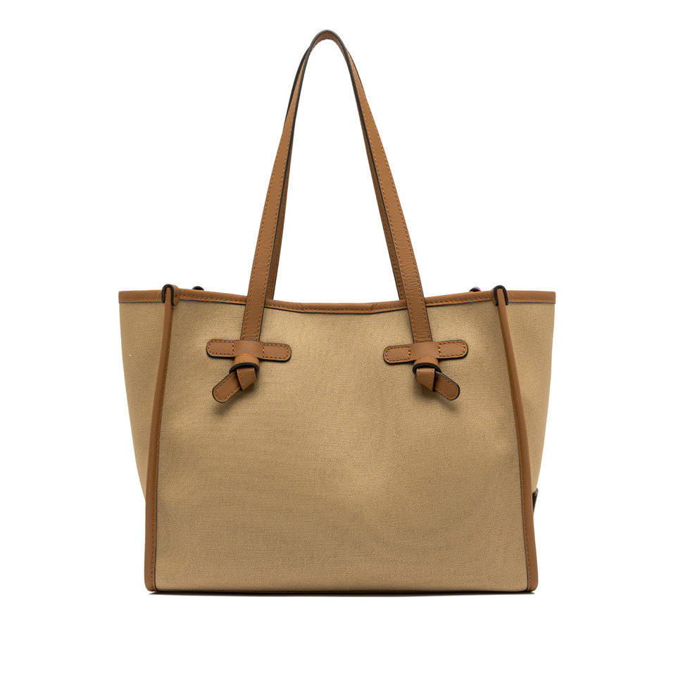 Gianni Chiarini borsa shopping in tessuto e pelle "Marcella" Beige BS6849COMM CNV-SE.13932 CORDA