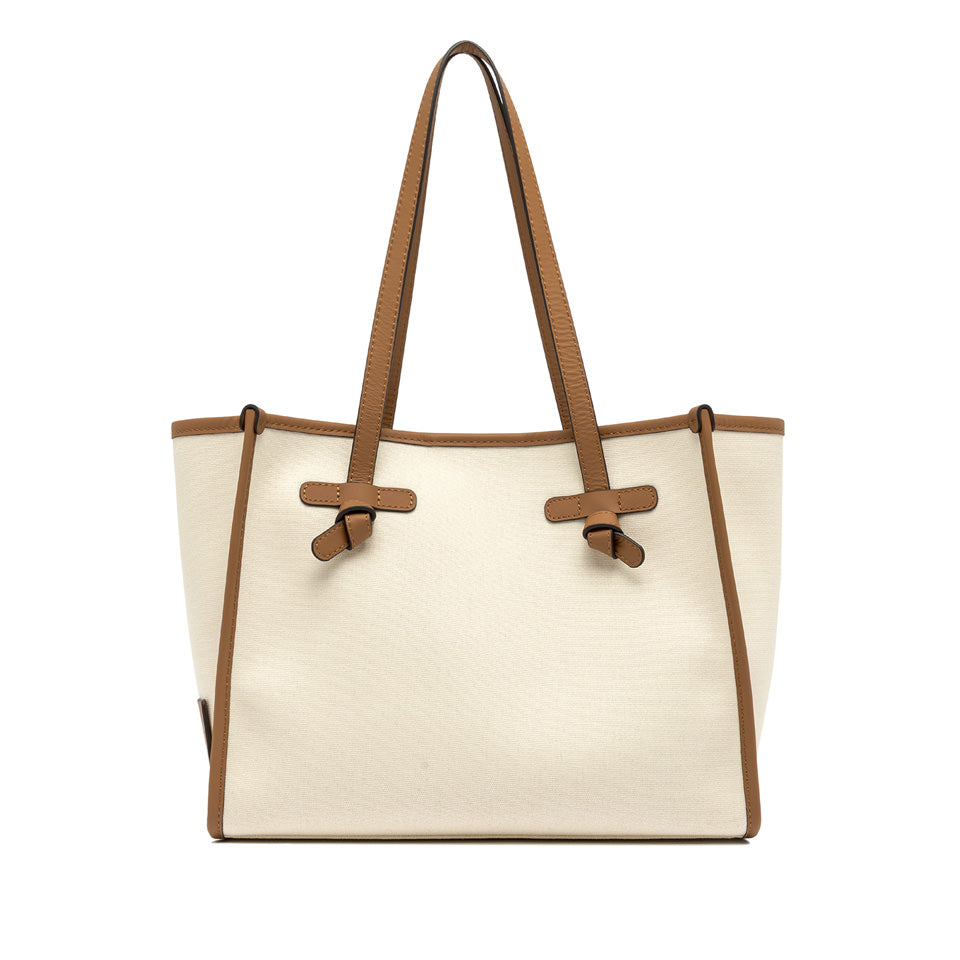 Gianni Chiarini borsa shopping in tessuto e pelle "Marcella" Avorio BS6849COMM CNV-SE.PANNA
