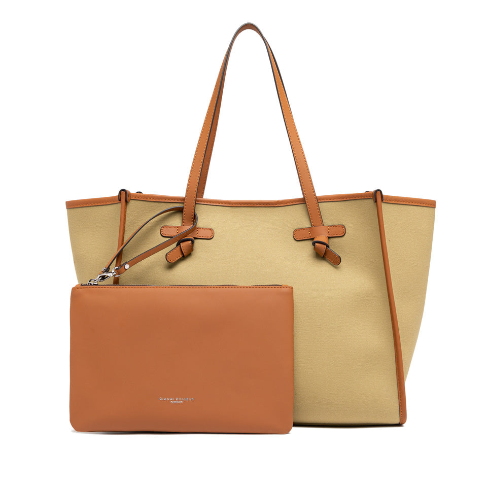 Gianni Chiarini borsa shopping in tessuto e pelle "Marcella" Beige BS6850COMMCNV-SE.14413 TAIGA