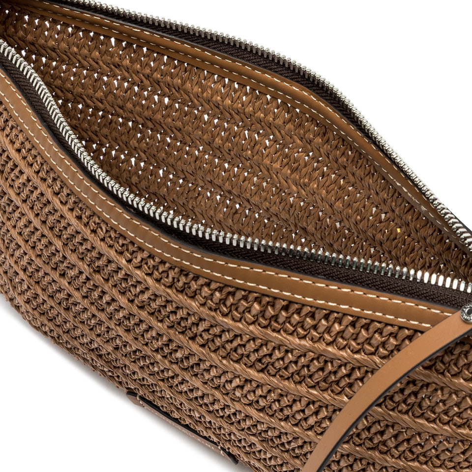 Gianni Chiarini pochette in raffia e pelle "Marcella" Cuoio BS10865COMM RVMRK.1117 CARAMEL