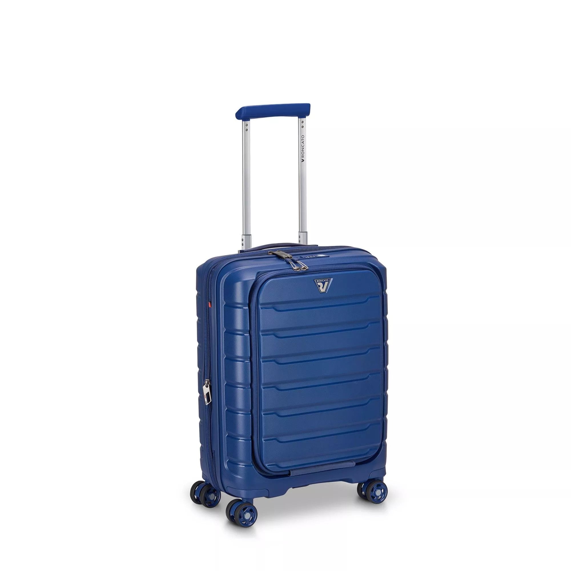 Roncato trolley cabina in polipropilene con porta pc "B-Flying" Blu 418184.23 NOTTE