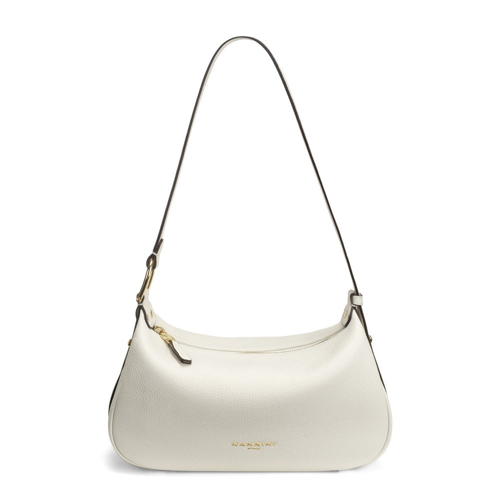Nannini borsa a spalla in pelle "Keira" Bianco 18677.OFF WHITE