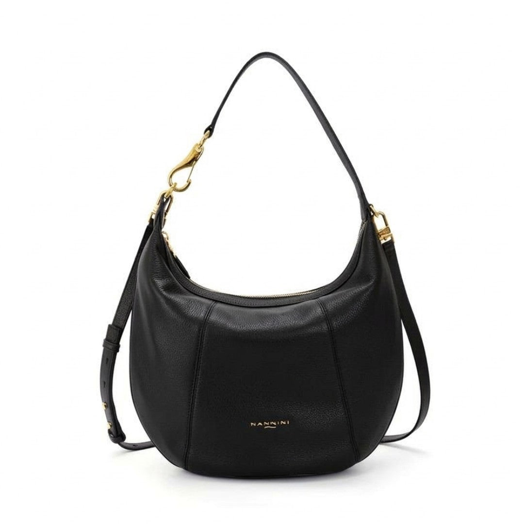 Nannini borsa a spalla in pelle "Filippa" Nero 19120-1.NERO