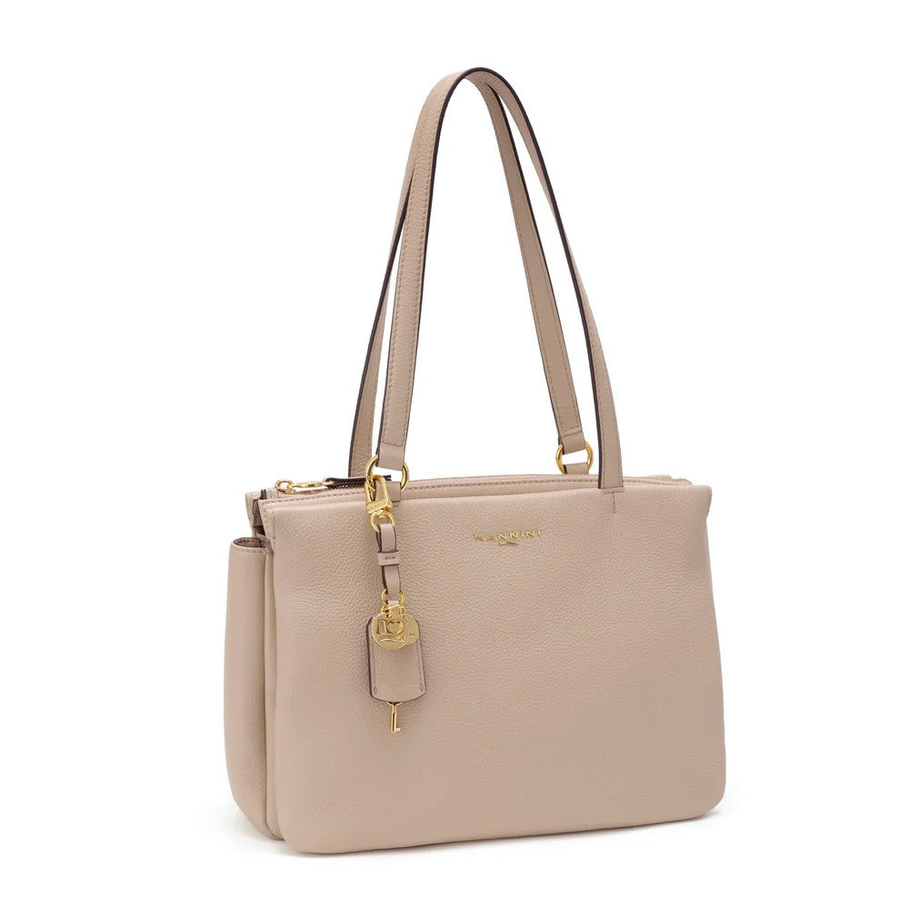 Nannini borsa shopping in pelle "Bice" Beige 18043-1.BEIGE