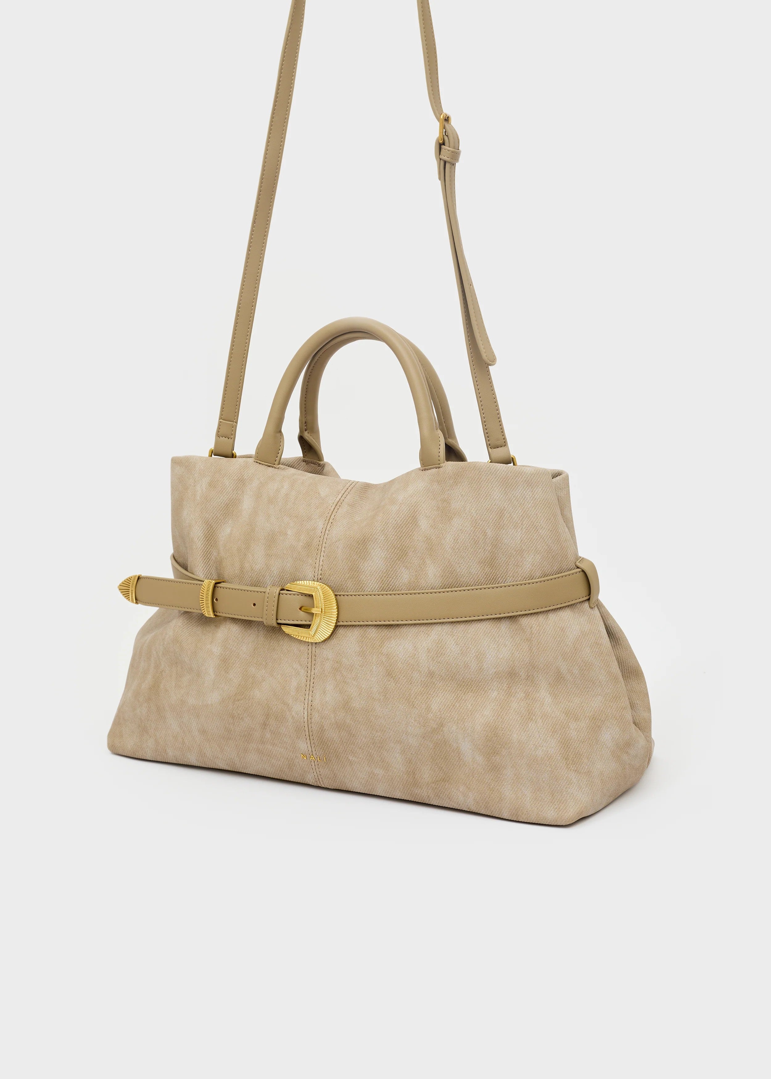 Nalì borsa a mano in ecopelle "Melissa" Beige ARBS0035.MARRONE