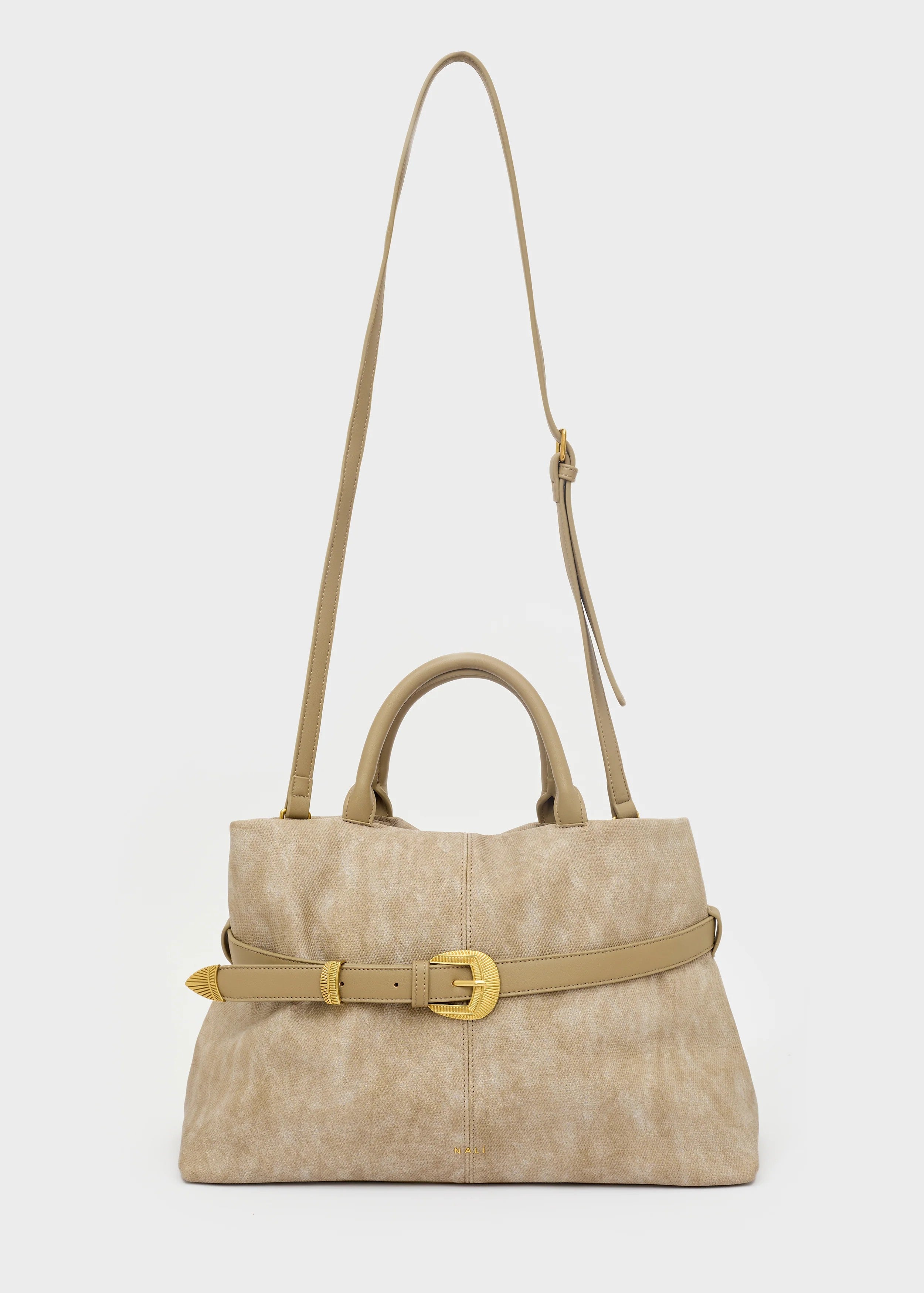 Nalì borsa a mano in ecopelle "Melissa" Beige ARBS0035.MARRONE