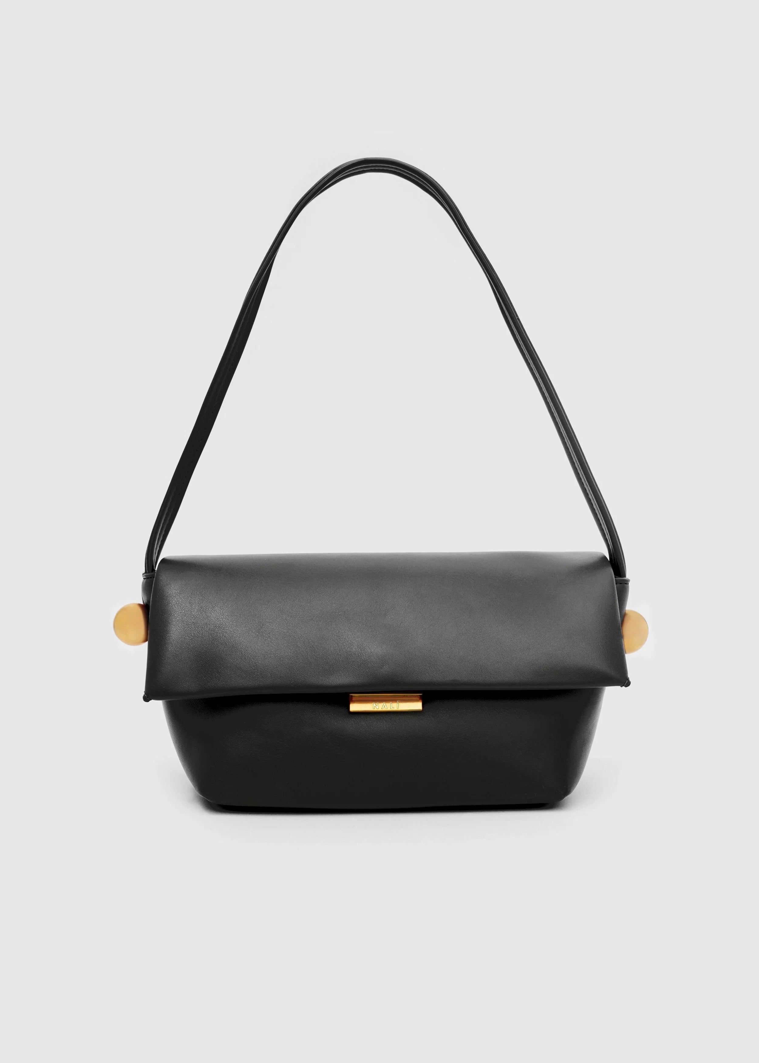 Nalì borsa a spalla in ecopelle "Toledo" Nero GMBS0031.NERO