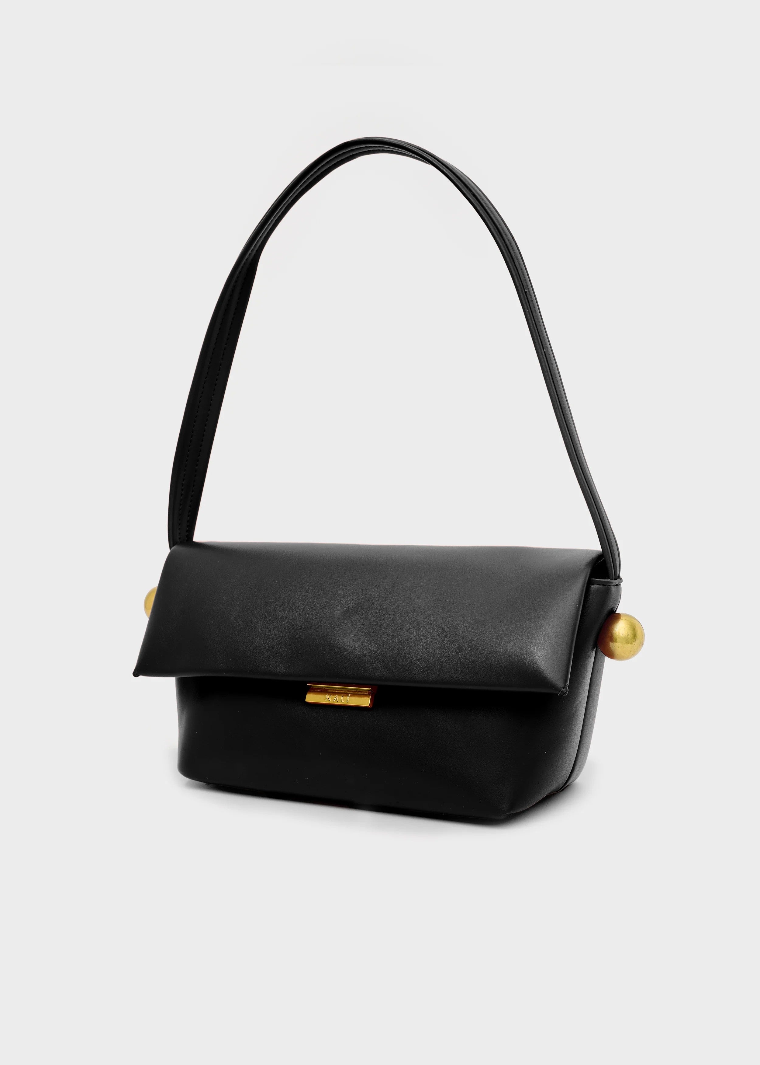 Nalì borsa a spalla in ecopelle "Toledo" Nero GMBS0031.NERO