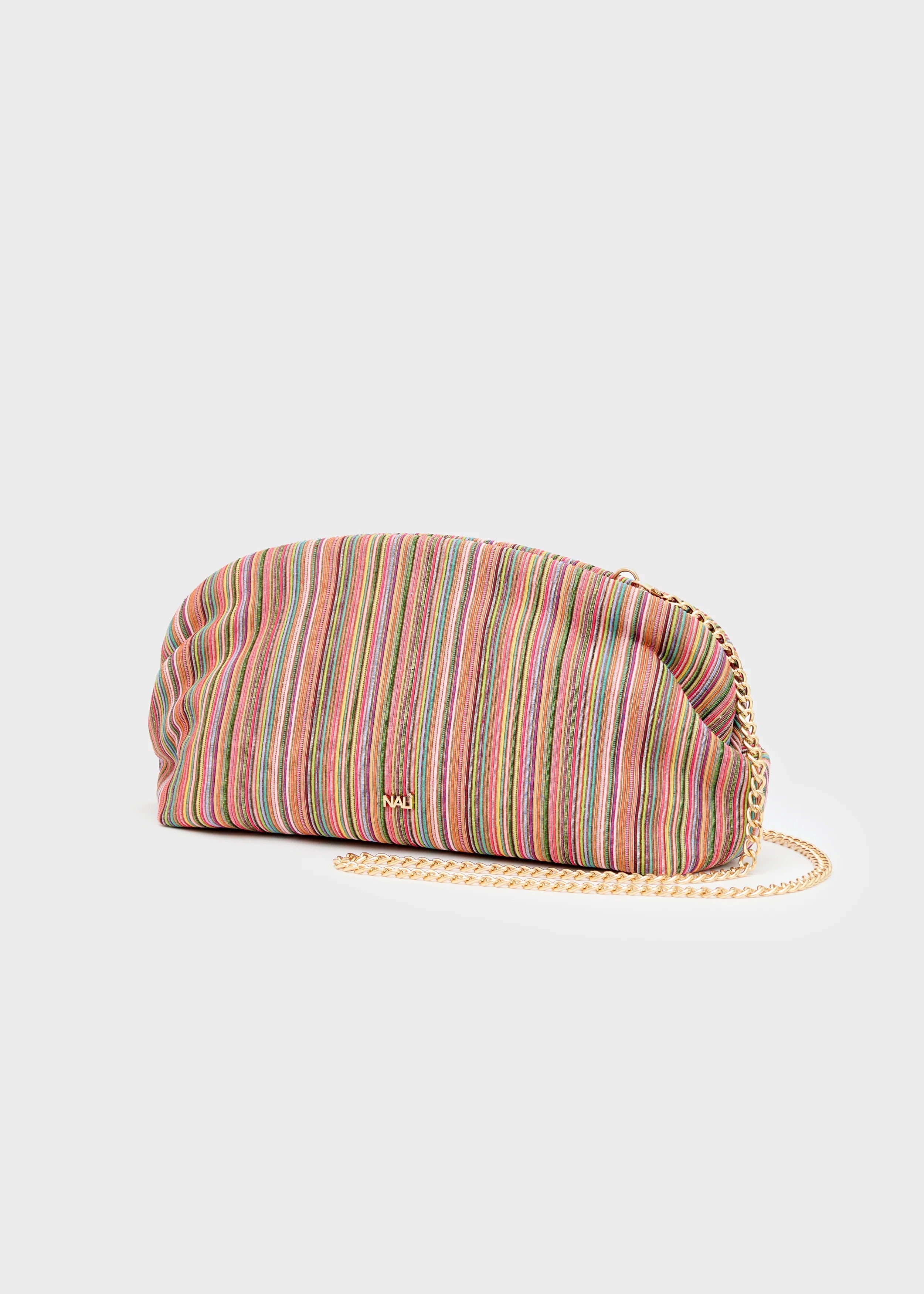 Nalì borsa a mano in tessuto"Malaga" Multicolor GMBS0036.ROSA