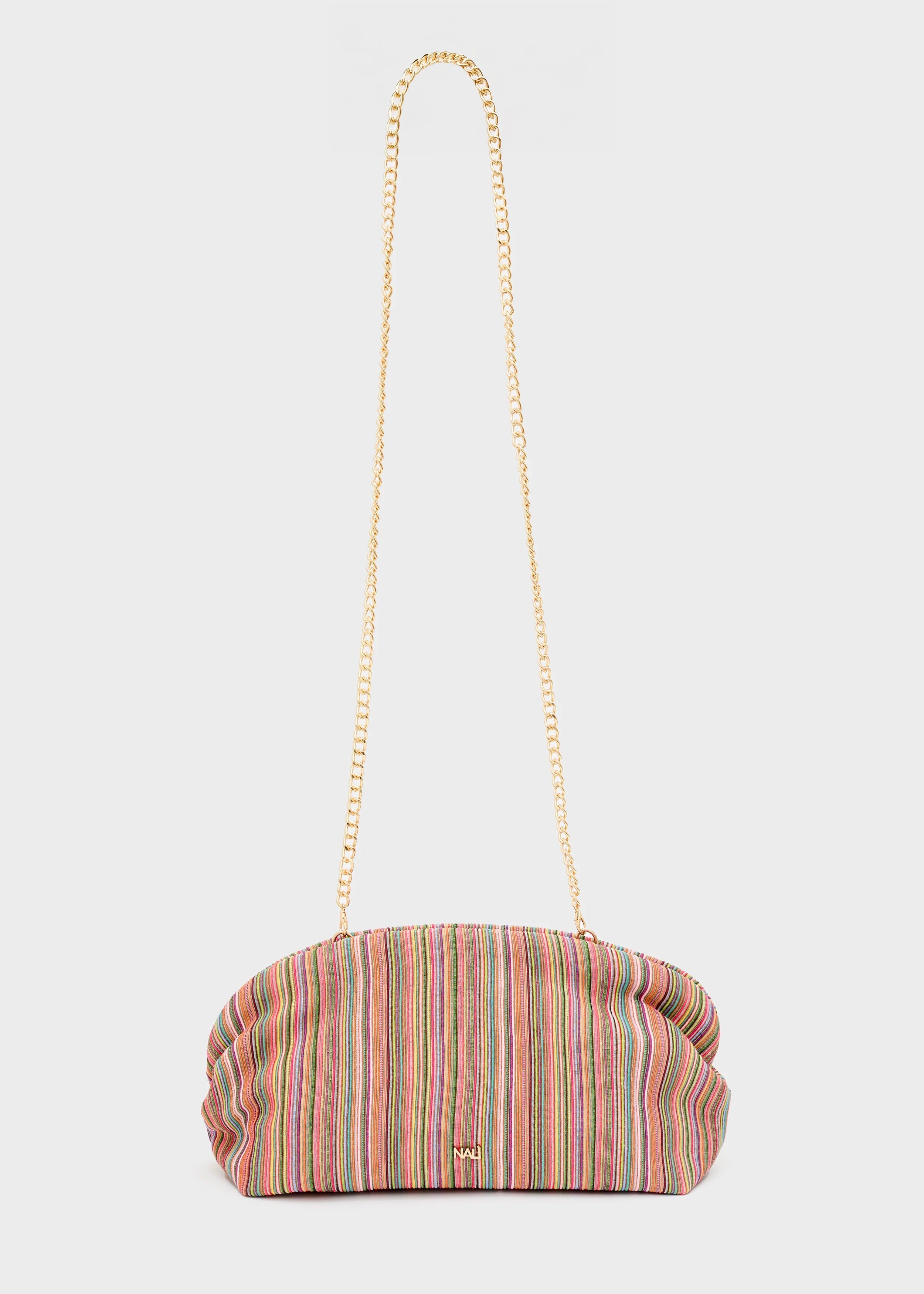 Nalì borsa a mano in tessuto"Malaga" Multicolor GMBS0036.ROSA