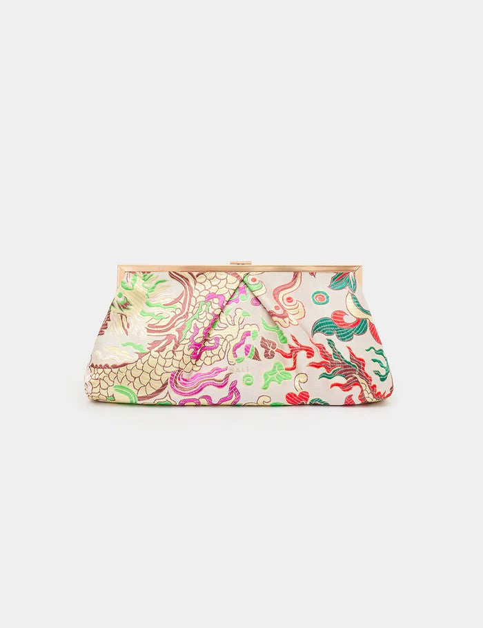 Nalì borsa a mano in tessuto "Ibiza" Multicolor GMPC0049.BIANCO