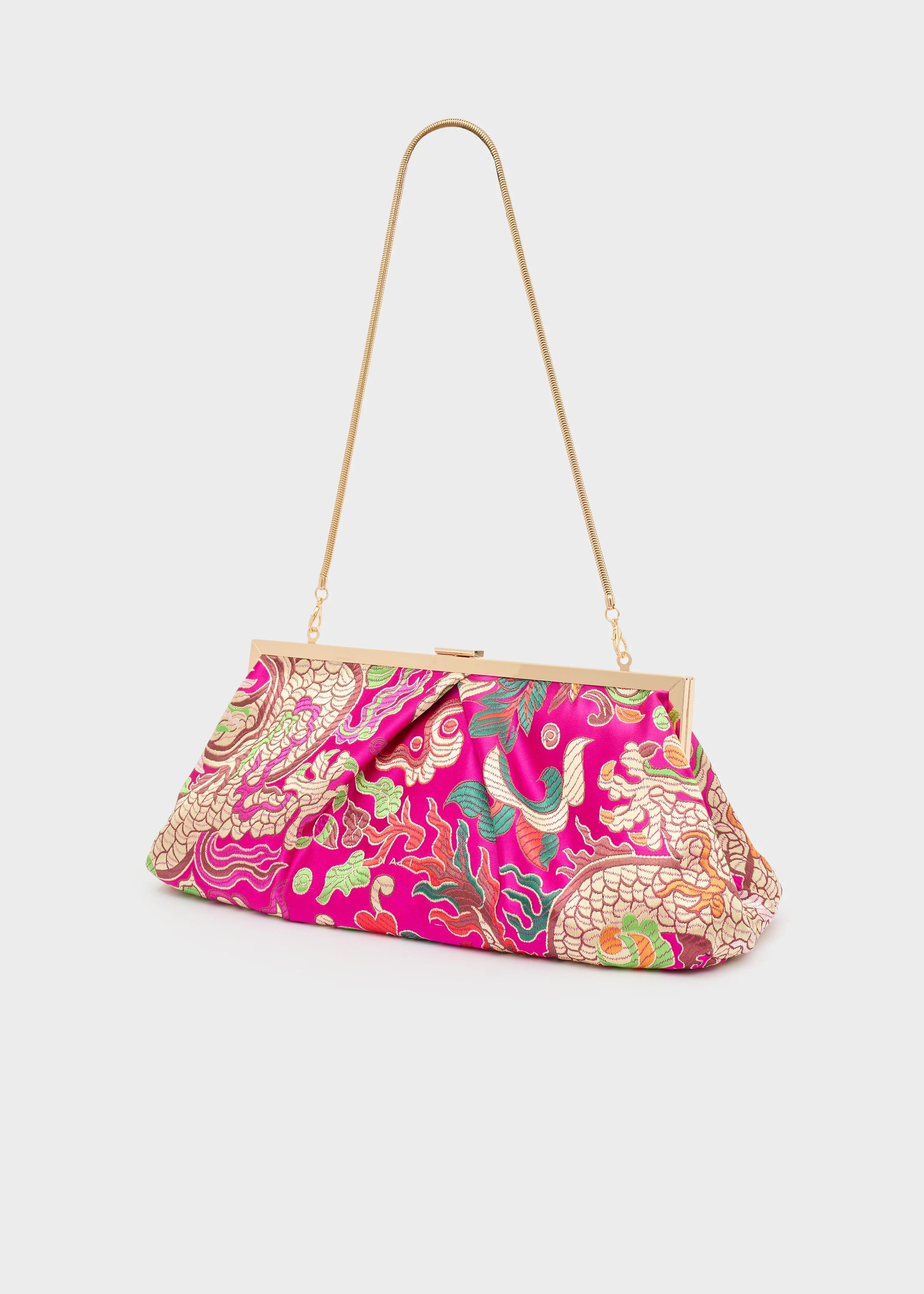 Nalì borsa a mano in tessuto "Ibiza" Fucsia GMPC0049.FUCSIA