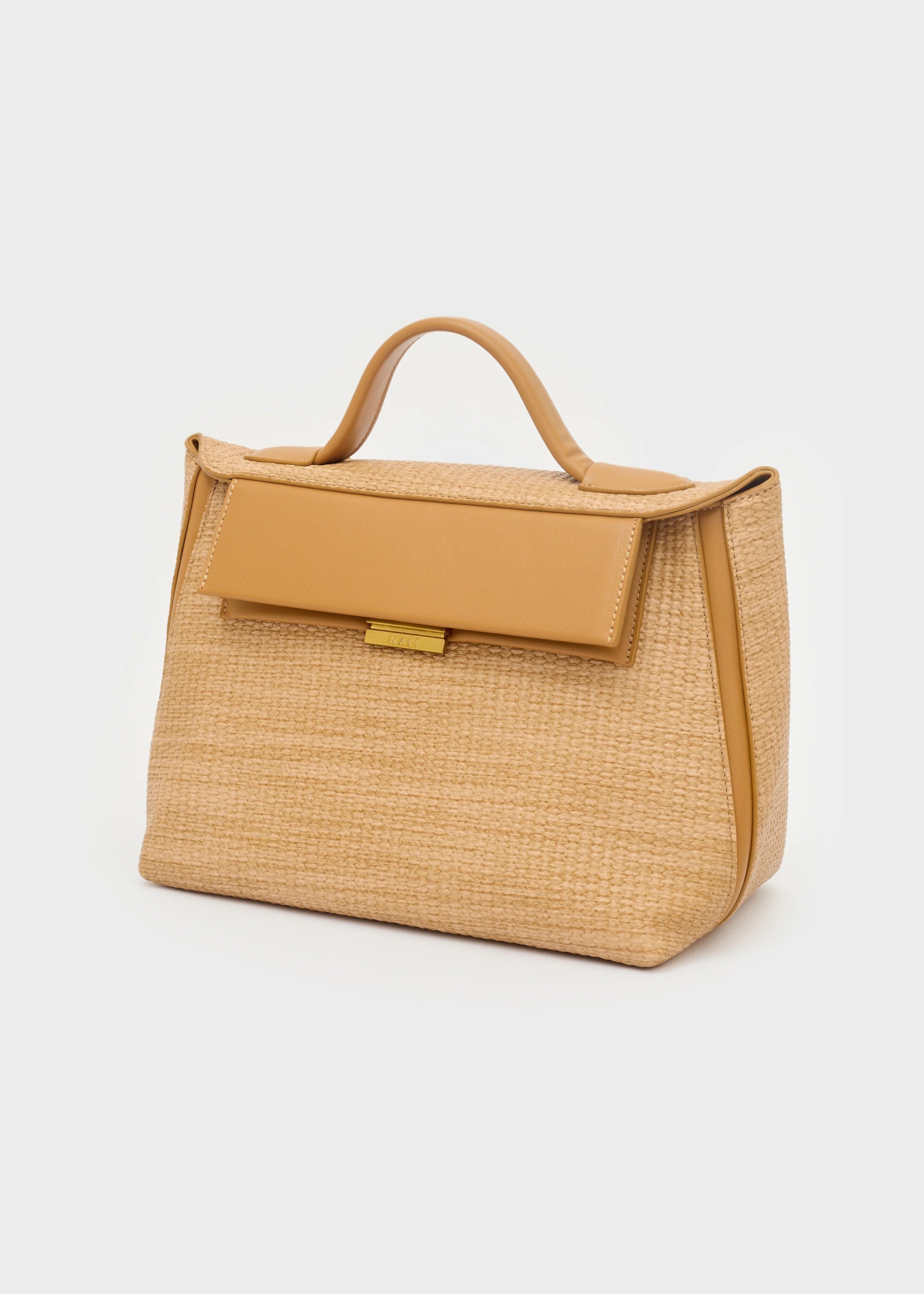 Nalì borsa a mano in rafia "Marrakech" Cuoio LDBS0150.MARRONE