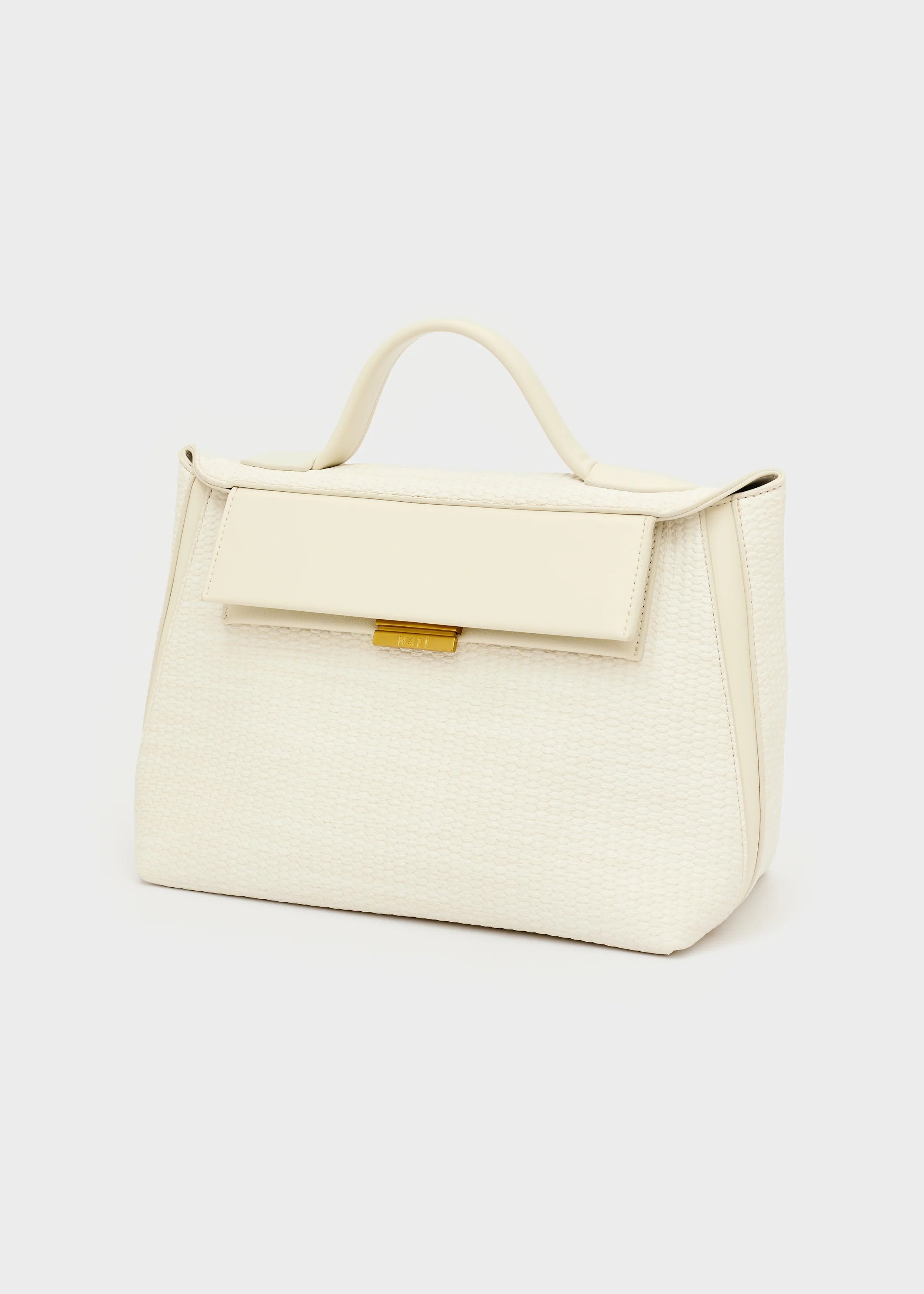 Nalì borsa a mano in rafia "Marrakech" Bianco LDBS0150.BIANCO