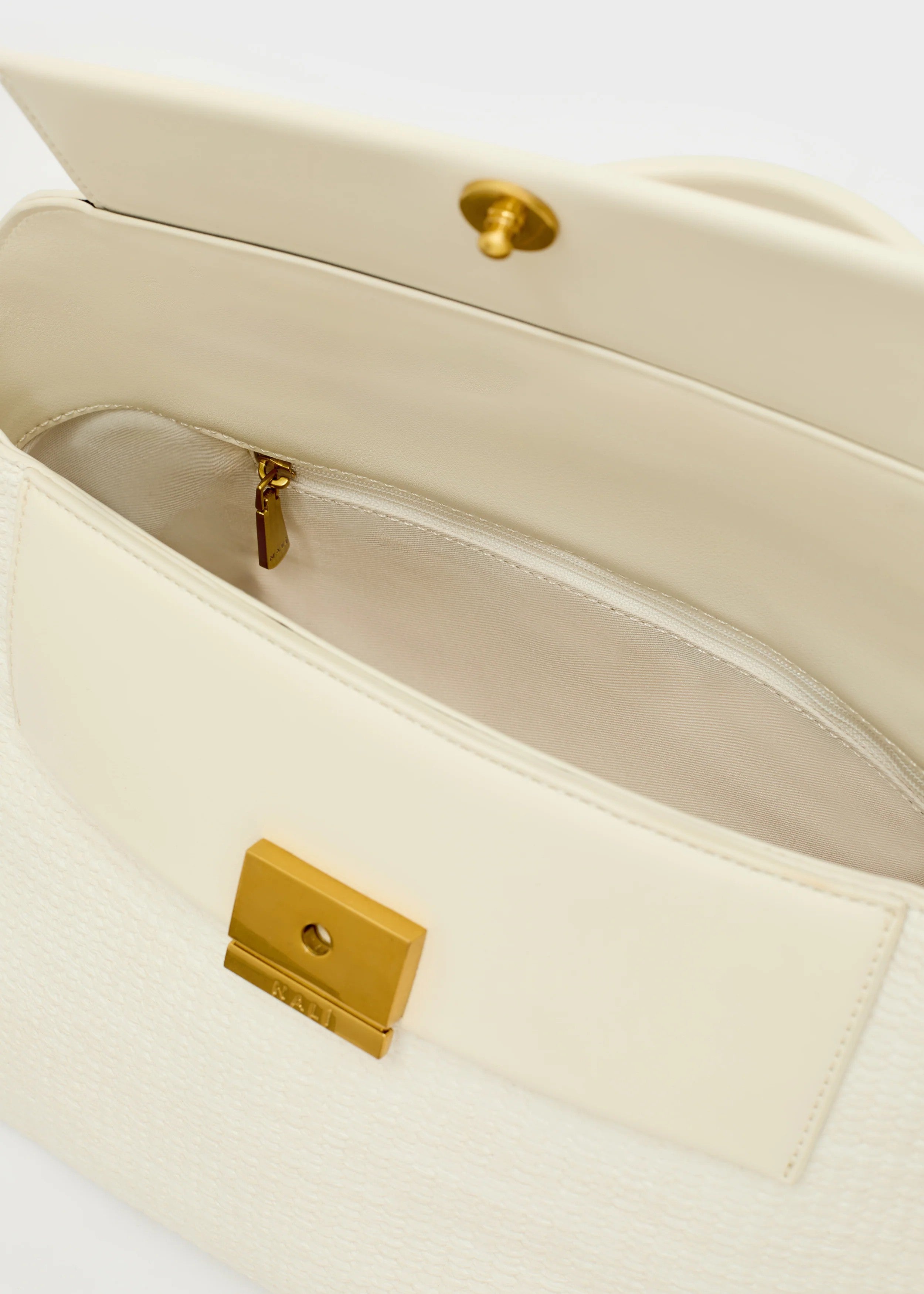 Nalì borsa a mano in rafia "Marrakech" Bianco LDBS0150.BIANCO