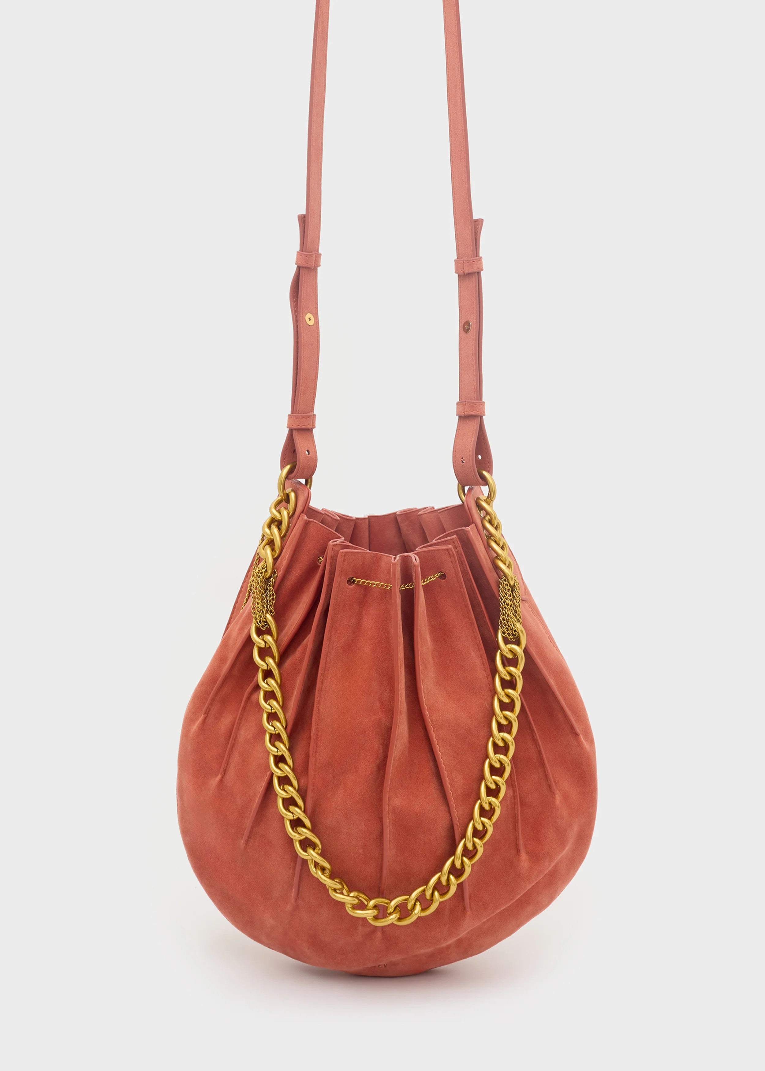Nalì borsa secchiello in ecopelle "Evissa" Terracotta LDBS0154.RUGGINE