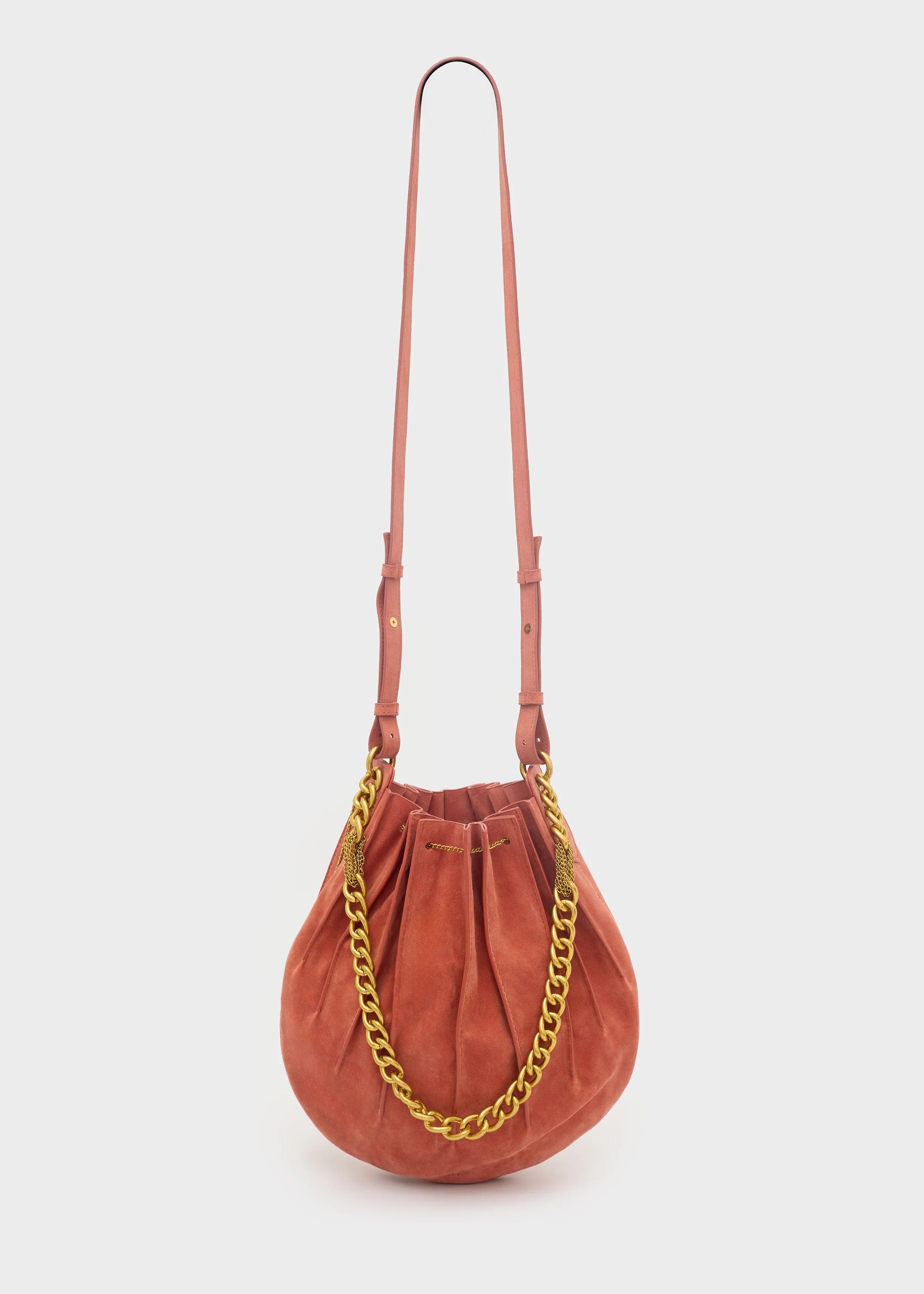 Nalì borsa secchiello in ecopelle "Evissa" Terracotta LDBS0154.RUGGINE
