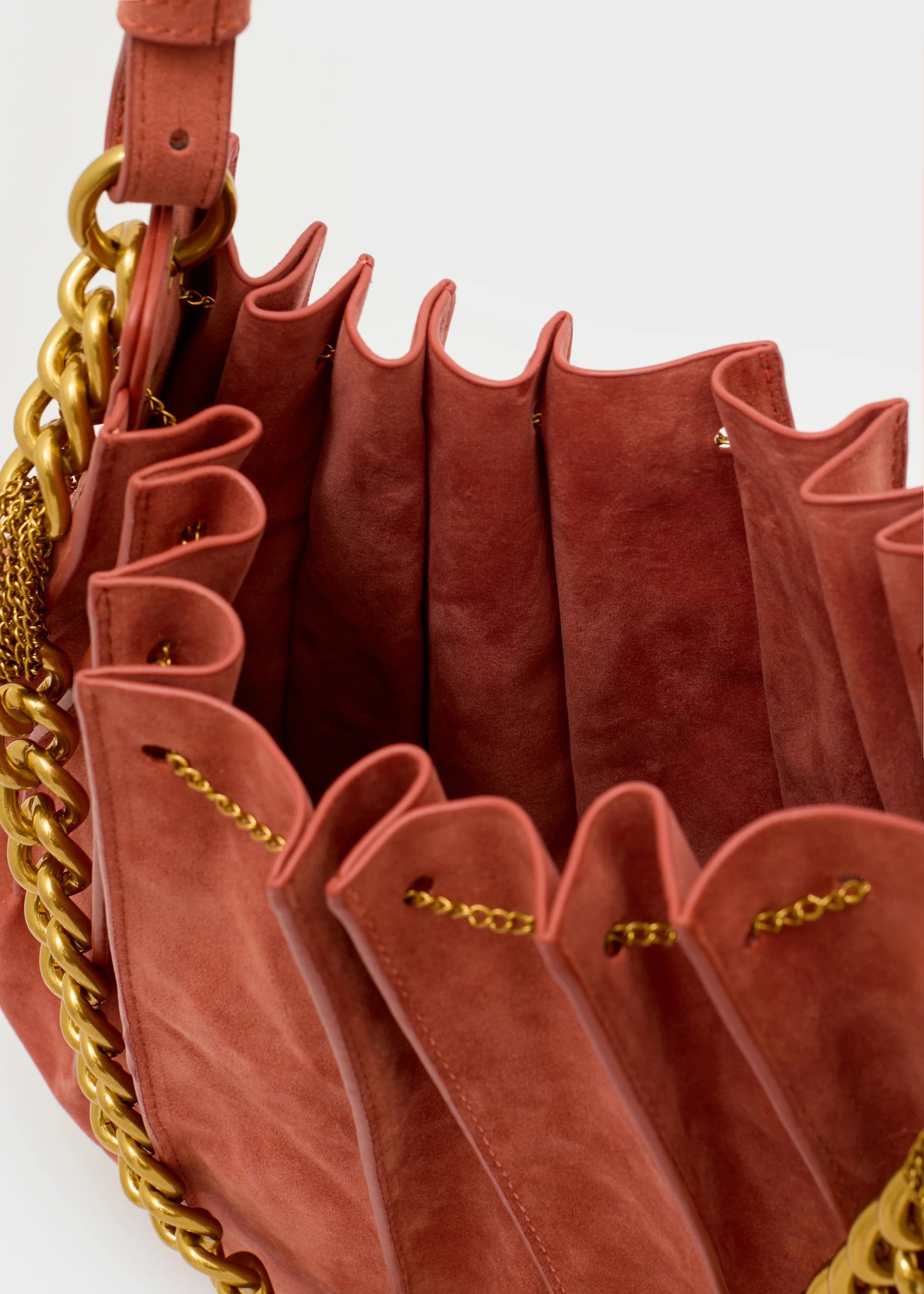 Nalì borsa secchiello in ecopelle "Evissa" Terracotta LDBS0154.RUGGINE