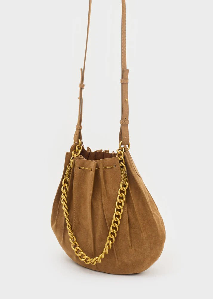Nalì borsa secchiello in ecopelle "Evissa" Marrone LDBS0154.MARRONE