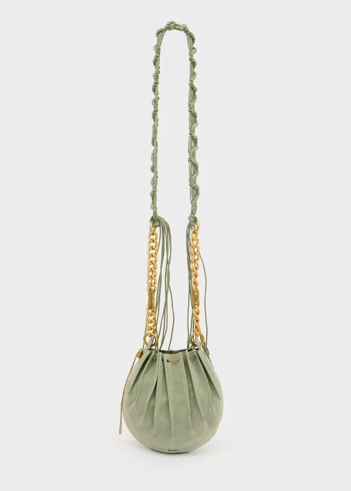 Nalì borsa secchiello in ecopelle "Evissa" Verde LDBS0158.VERDE