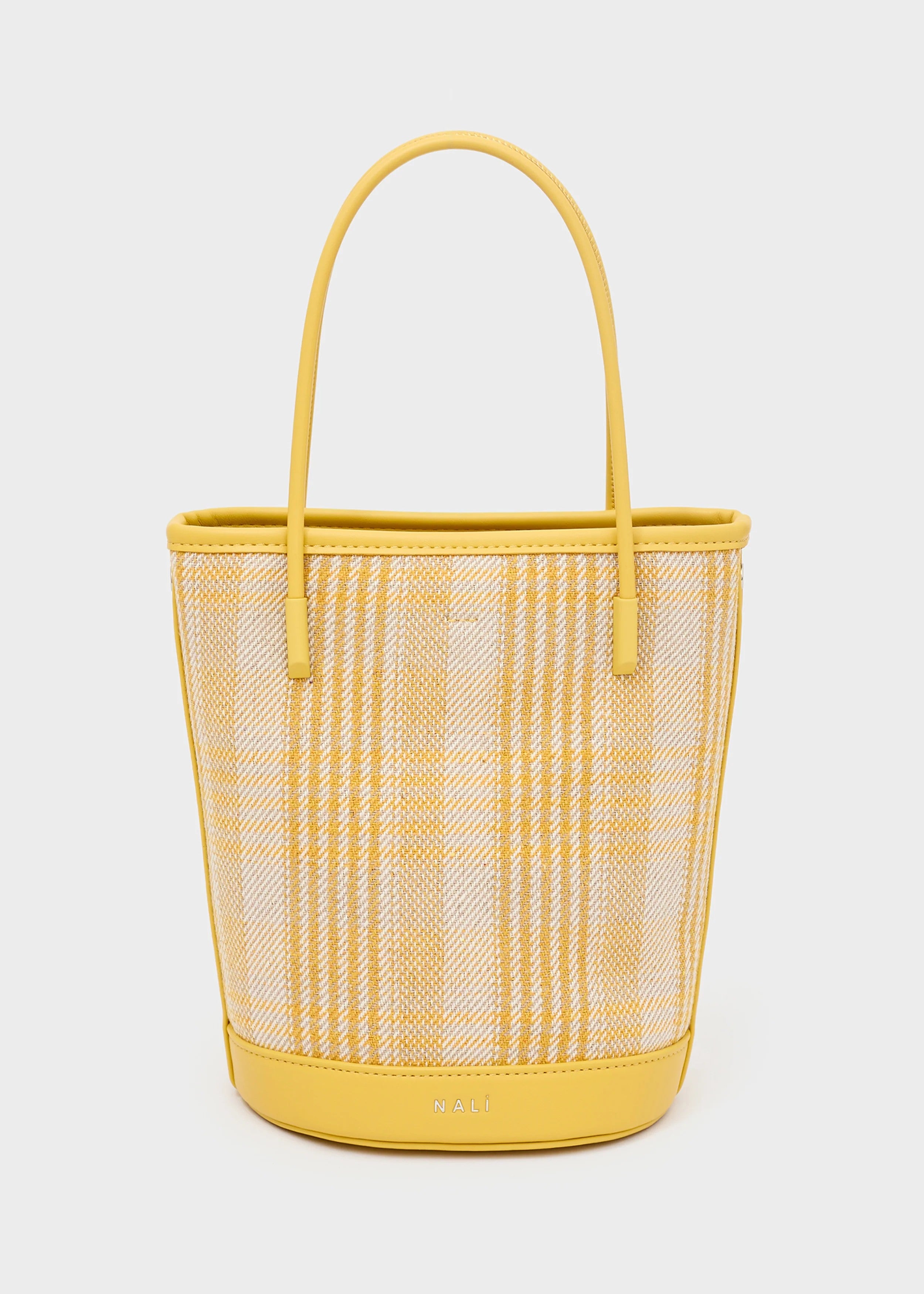 Nalì borsa mano in tessuto "Kasia" Giallo MHBS0058.GIALLO