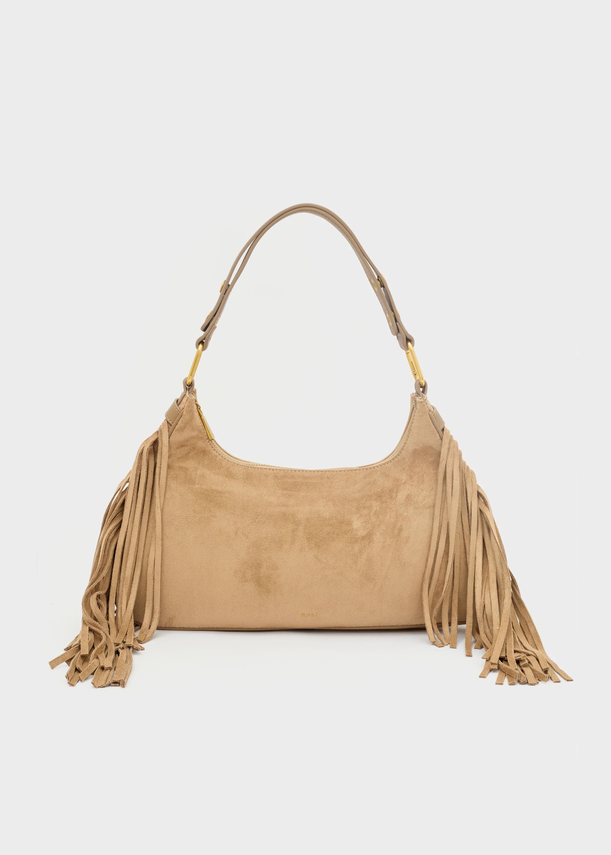 Nalì borsa a spalla in ecopelle "Dallas" Beige MHBS0073.NOCCIOLA