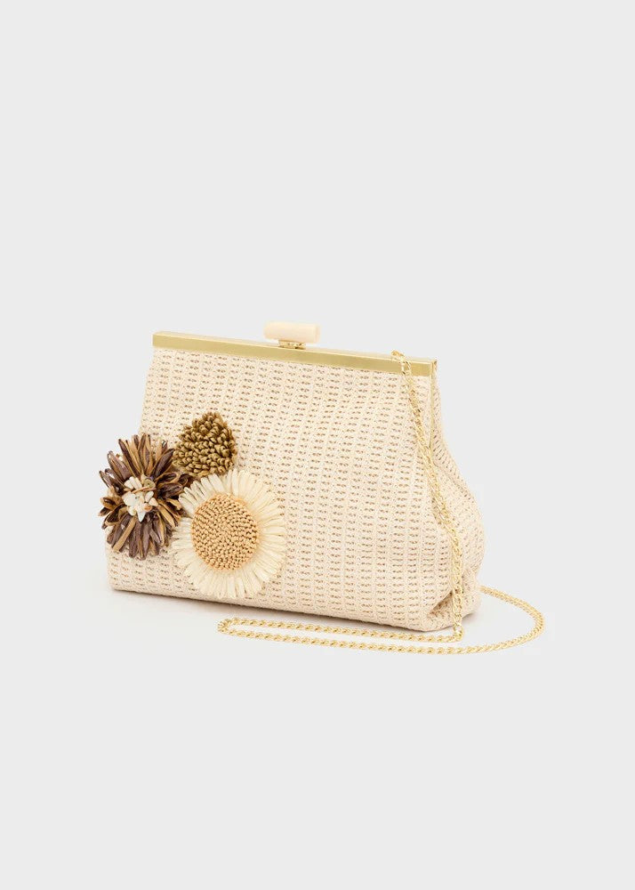 Nalì pochette in raffia "Marbella" Beige SNPC0023.BEIGE